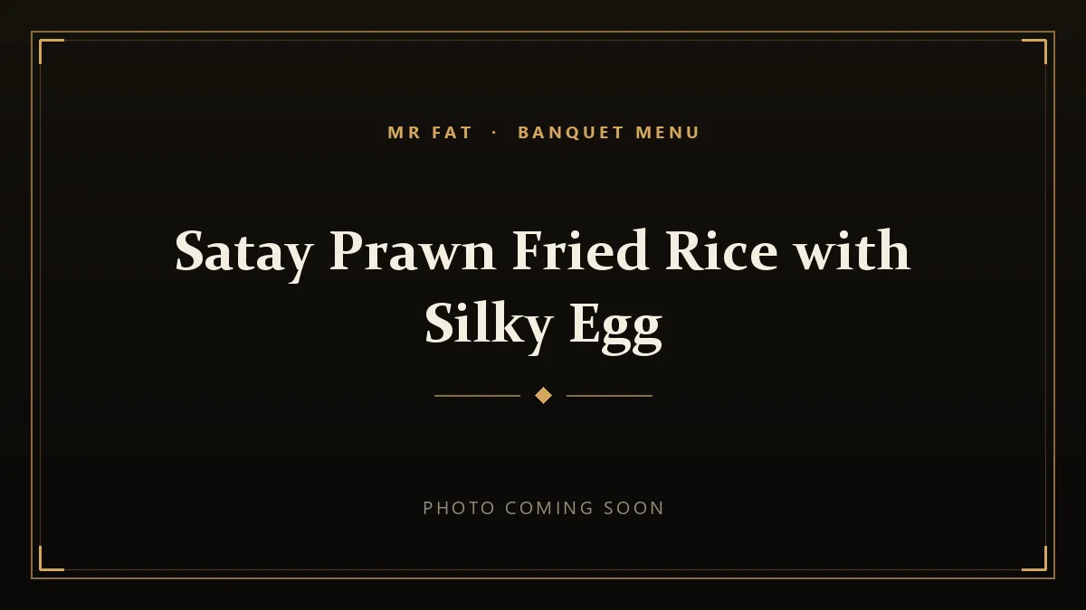 Satay Prawn Fried Rice with Silky Egg