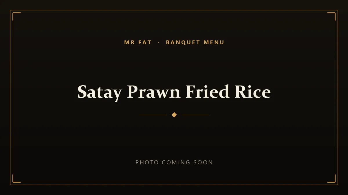 Satay Prawn Fried Rice