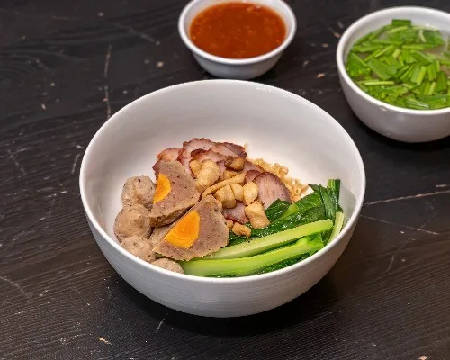Combination Char Siu Salted Egg Noodles