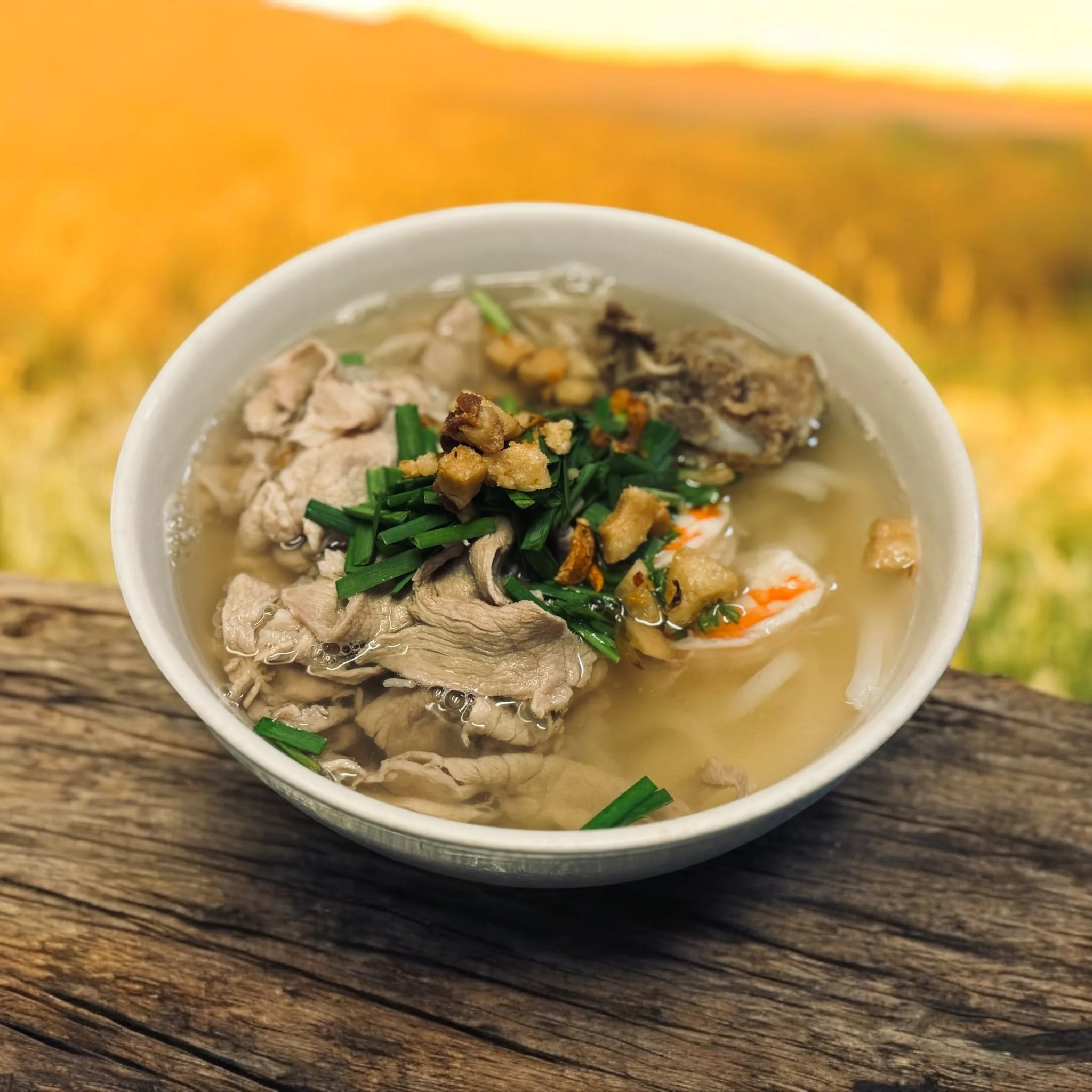 Pork & Prawn Rice Noodles
