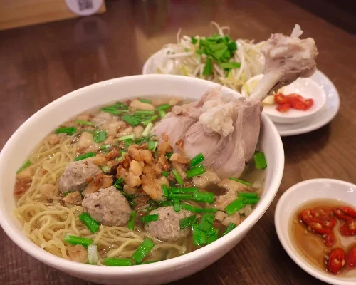 Pork Rib Egg Noodles