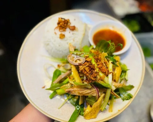 Shredded Chicken on Rice